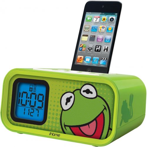  EKids Iron Man Dual Alarm Clock and 30 pin iPod Speaker Dock (MR-H22)