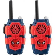 EKids Spiderman FRS Walkie Talkies for Kids with Lights and Sounds Kid Friendly Easy to Use