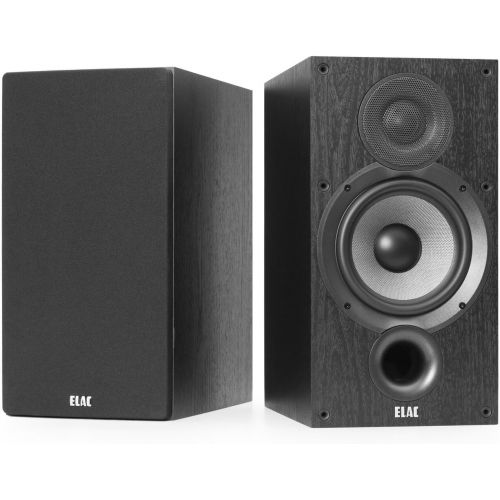  [아마존베스트]ELAC Debut 2.0 B6.2 Bookshelf Speakers, Black (Pair) & Debut 2.0 C6.2 Center Speaker, Black