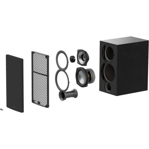  ELAC Uni-Fi 2.0 UB52 Bookshelf Speakers (Pair), Black (UB52-BK)