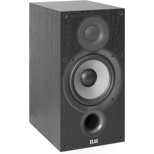  Elac ELAC Debut 2.0 B6.2 Bookshelf Speakers, Black (Pair)