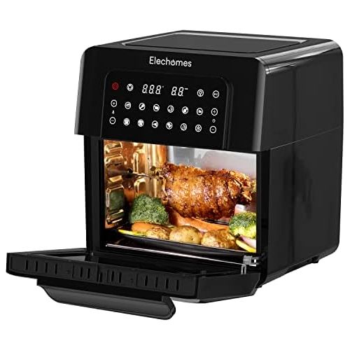  Elechomes AG82B Hot Air Fryer 17.5 L Air Fryer 1700 W No Oil Dehydrator Double Fan Digital LED Touch Screen 12 Programmes 145 Recipes