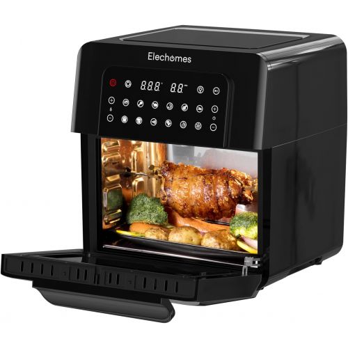  Elechomes AG82B Hot Air Fryer 17.5 L Air Fryer 1700 W No Oil Dehydrator Double Fan Digital LED Touch Screen 12 Programmes 145 Recipes