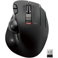 ELECOM 2.4GHz Wireless Thumb-Operated Trackball Mouse, 6-Button Function with Smooth Tracking, Precision Optical Gaming Sensor (M-XT3DRBK)