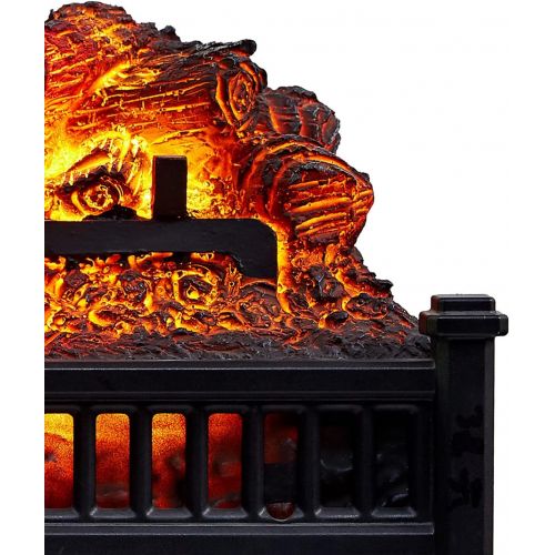  ELEGANT Electric Fireplace Logs with Heater 23 Remote Control Fireplace Insert Log Heater with Adjustable Brightness Realistic Flame and Ember Bed Fake Fireplace Logs with Lights