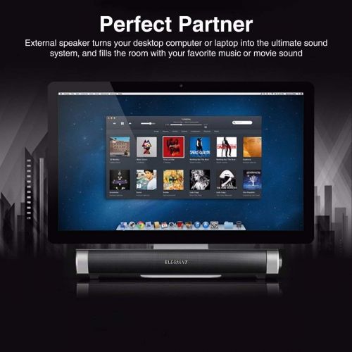  [아마존 핫딜]  [아마존핫딜]ELEGIANT Computer Lautsprecher, Elegante Wired PC Lautsprecher tragbare Stereo USB Lautsprecher Boxen Mini Soundbar Sound Box fuer PC Computer Desktop Notebook Smartphone