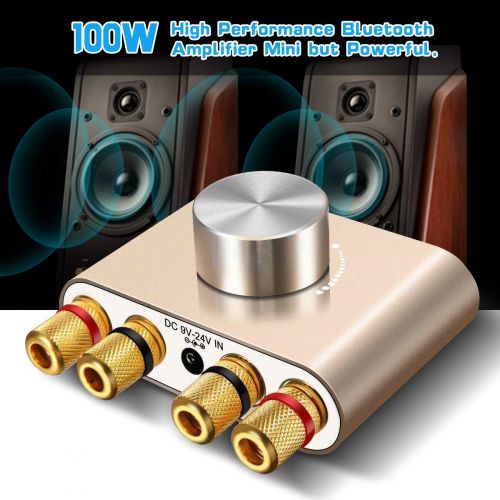  [아마존 핫딜]  [아마존핫딜]ELEGIANT Mini Bluetooth Verstarker HiFi Stereo Audio Wireless Bluetooth Endstufe 50W * 2 Dual Kanal Bluetooth 5.0 Digital Signal Amplifier Aluminiumkoerper mit Netzteil