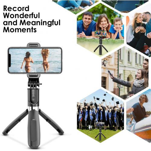  [아마존 핫딜] [아마존핫딜]ELEGIANT Selfie Stick Stativ, 3 in 1 Bluetooth Selfie-Stange Stab mit Dreibein+Bluetooth Fernausloeser+Handyhalterung, tragbar Monopod Wireless Selfie Stick 360° Rotation fuer Smartp