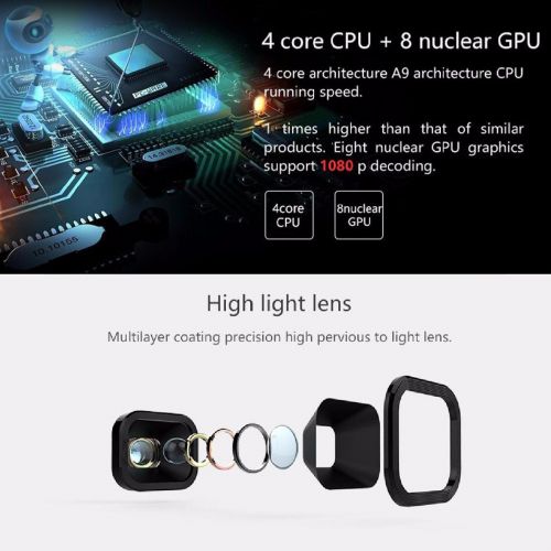  Mini Projector,ELEGIANT 1080P Pocket Projector 2000 lumens HD Android 4.4 with WIFI connection portable projector Intelligent Wireless Mobile Phone Projector for Home Outdoor Backy