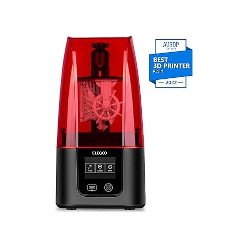  ELEGOO Mars 3 MSLA Resin 3D Printer with 6.66“ 4K Monochrome LCD and Ultra-high Printing Accuracy, Print Size 5.62