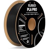 ELEGOO PLA PRO Filament 1.75mm Black 1KG, 30-250mm/s Printing Speed Improved Rigidity 3D Printer Filament Dimensional Accuracy +/- 0.02mm, 1kg Spool (2.2lbs)