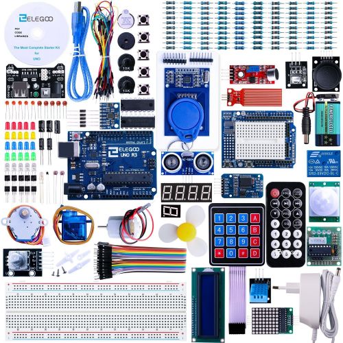  [아마존 핫딜]  [아마존핫딜]ELEGOO UNO R3 Ultimate Starter Kit Kompatibel mit Arduino IDE Vollstandigster Elektronik Projekt Baukasten mit Deutsch Tutorial, UNO R3 Mikrocontroller Board und Zubehoere (mehr als