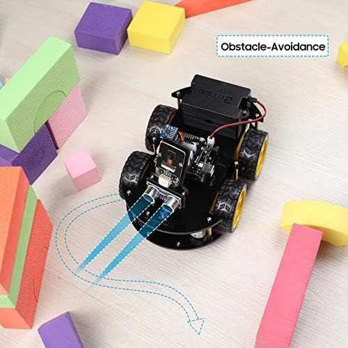  [아마존베스트]ELEGOO UNO R3 Project Smart Robot Car Kit V 3.0 Plus with UNO R3, Line Tracking Module, Ultrasonic Sensor, IR Remote Control etc. Intelligent and Educational Toy Car Robotic Kit fo
