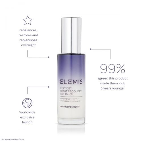  ELEMIS Peptide4 Night Recovery Cream-Oil, 1 fl. oz.