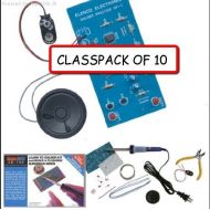 (CLASSPACK OF 10) ELENCO AK-100 Beginner Learn to solder kit with Tools