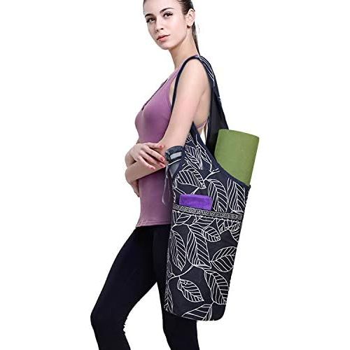  [아마존베스트]ELENTURE Full Zip Yoga Mat Carry Bag with Multi-functional Storage Pockets