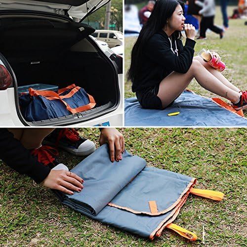  ELEOPTION Waterproof Picnic Blanket Folded Bag Picnic Mat in One Design with Strap for Travel Beach Camping Picnic Outdoor Indoor SandProof Easy to Clean