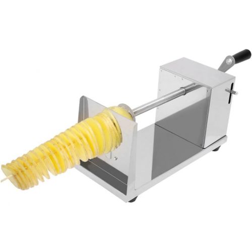  [아마존베스트]ELEOPTION Manual Stainless Steel Twisted Potato Apple Slicer Spiral French Fry Cutter for Tornado Potatoes Making, Manual Tornado Potato Spiral Cutter, Fast Fruit Vegetable Cutter