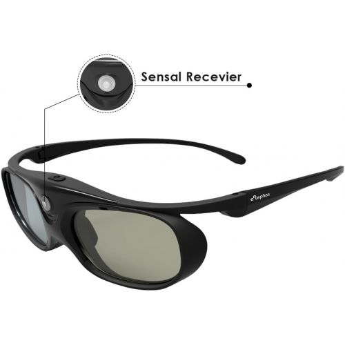  [아마존베스트]DLP Link 3D Glasses, ELEPHAS 144Hz Rechargeable Active Shutter Eyewear for Most DLP-Link 3D Projectors- Acer, ViewSonic, BenQ Vivitek, Optoma, Panasonic, Dell, Viewsonic (4 Pack)