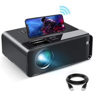 Mini Projector for iPhone, ELEPHAS 2020 WiFi Movie Projector with Synchronize Smartphone Screen, 1080P HD Portable Projector Supported 200 Screen, Compatible with Android/iOS/HDMI/