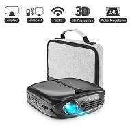 3D Mini Projector, ELEPHAS 100 ANSI Lumen WiFi DLP Portable Pico Video Projector for iPhone Android Smart-Phone Supports HDMI USB YouTube Koala, Ideal for Outdoor Movie Night Party