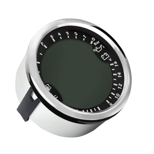  [아마존베스트]Eling Multifunctional GPS Tachometer Hour Counter Water Temperature Fuel Level Oil Pressure Voltmeter 12V 85mm with Backlight