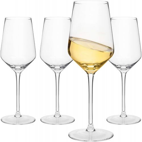  [아마존베스트]Elixir Glassware Crystal Wine Glasses  Hand Blown Red & White Wine Glasses  Set of 4 Long Stem Wine Glasses, Premium Crystal  Wedding, Anniversary, Christmas  13 oz, Clear