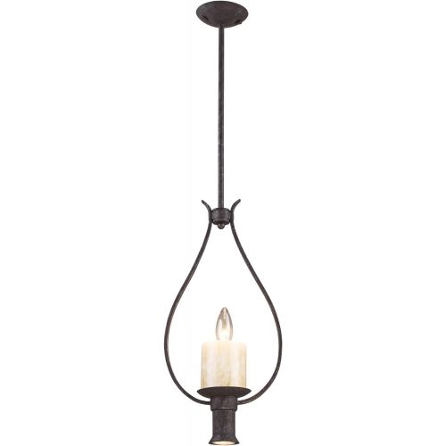  ELK Elk 140041+1 Cambridge 1+1 Light Pendant In Moonlit Rust