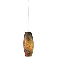 ELK Elk 100791RV Vortex 1-Light Rainbow Pendant In Satin Nickel