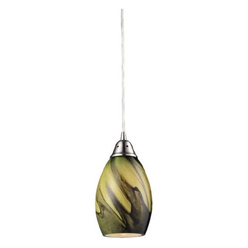  ELK Elk Lighting 311331PLN Formations One Light Pendant, Satin Nickel