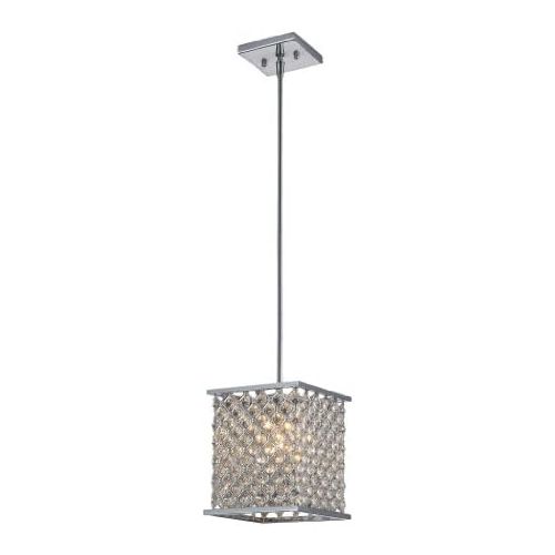  ELK Elk Lighting 311031 Genevieve One Light Pendant, Polished Chrome