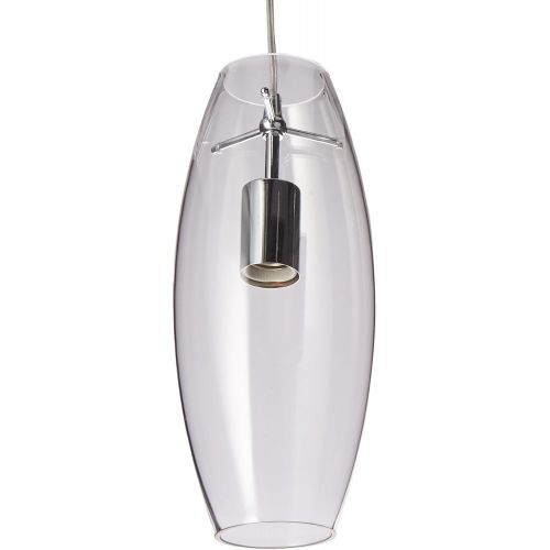  ELK Elk 60054-1 Menlow Park 1-Light Pendant, 5 by 12-Inch, Polished Chrome Finish