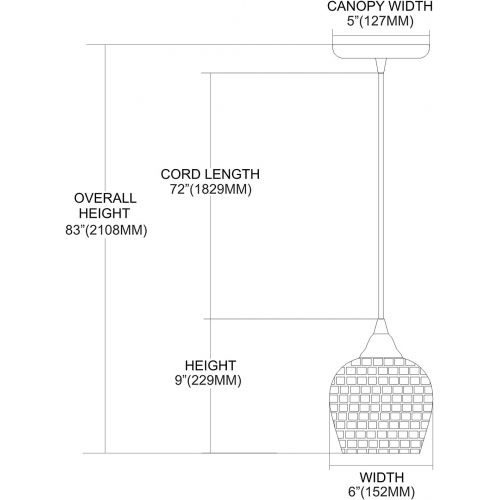  ELK Elk 528-1SLV 1-Light Pendant In Satin Nickel And Silver Mosaic Glass