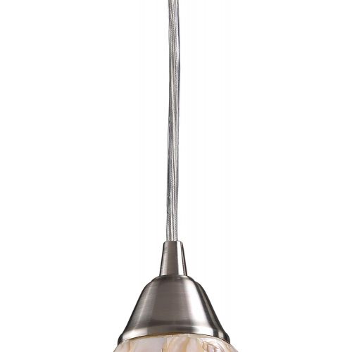  ELK Elk 101416 Capri 6-Light 33-Inch Width by 9-Inch Height Pendant In Satin Nickel