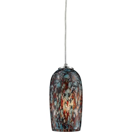  ELK Elk Lighting 311471 Collage One Light Pendant, Satin Nickel