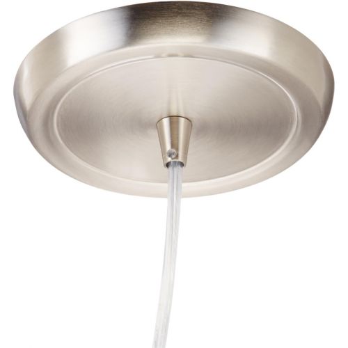  ELK Elk 311331ASH-LED Formations 1-LED Light Pendant with Ashflow Glass Shade, 5 by 9-Inch, Satin Nickel Finish