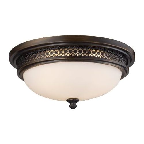  ELK Elk 201013 Flush Mount 3-Light In Deep Rust