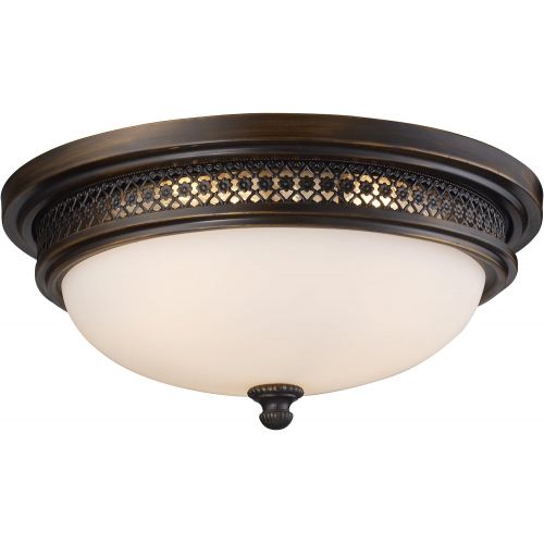  ELK Elk 201013 Flush Mount 3-Light In Deep Rust