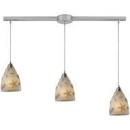 ELK Elk 200003L Seashore 3-Light Linear Pendant In Satin Nickel