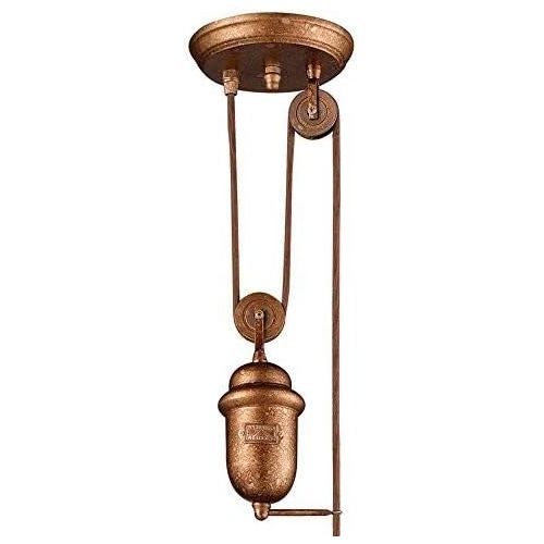  ELK Elk Farmhouse 1-Light Bellwether Pendant, Copper