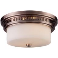 ELK Elk 66141-2 Chadwick 2-Light Flush Mount, 5-Inch, Antique Copper