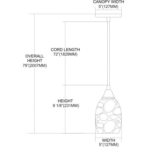  ELK Elk 73031-1 Avalon 1-Light Pendant, 5-Inch, Satin Nickel With Earth Tone Glass