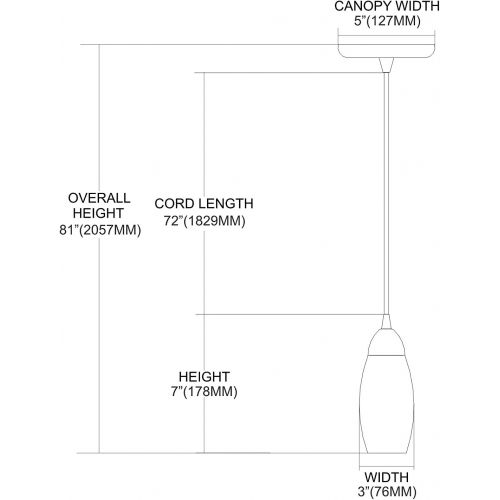  ELK Elk 110-1FR-LED Milan 1-LED Light Mini Pendant with Fire Red Martini Glass Shade, 3 by 7-Inch, Satin Nickel Finish