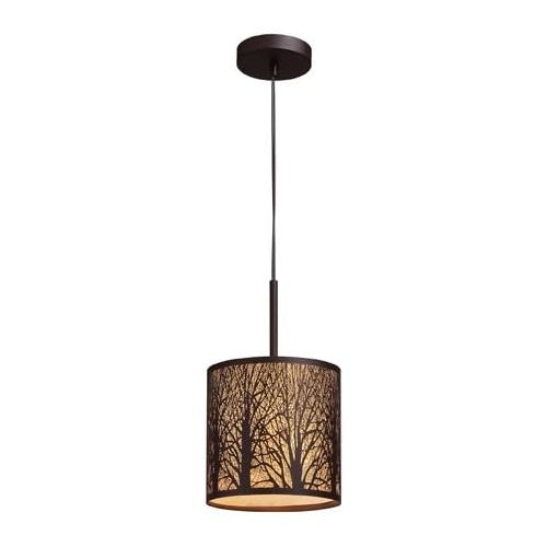  ELK Elk 310731 Woodland Sunrise 1-Light Pendant In Aged Bronze