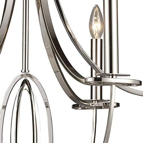  ELK Elk 101216 Dione 6-Light Chandelier In Polished Nickel