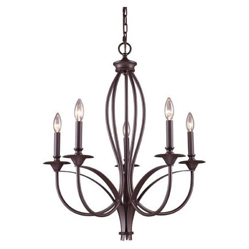  ELK Elk 61032-5 Medford 5-Light Chandelier, 27-12 - Inch, Oiled Bronze