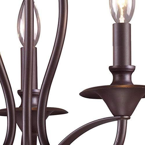  ELK Elk 61031-3 Medford 3-Light Chandelier, 19-Inch, Oiled Bronze