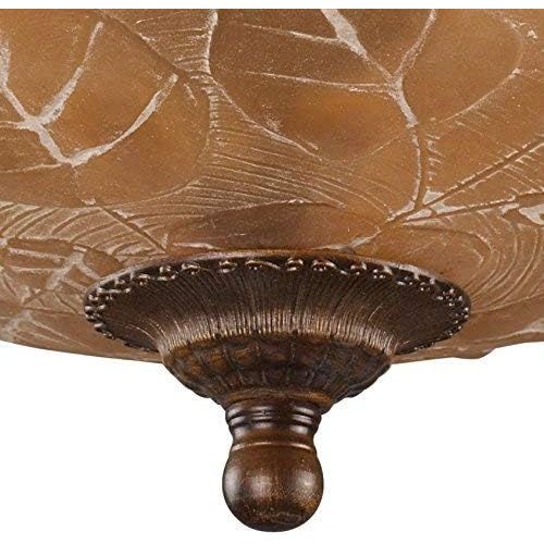  ELK Elk 08097-Agb Restoration 3-Light Semi-Flush Mount, Golden Bronze, 9-Inch H By 10-Inch W