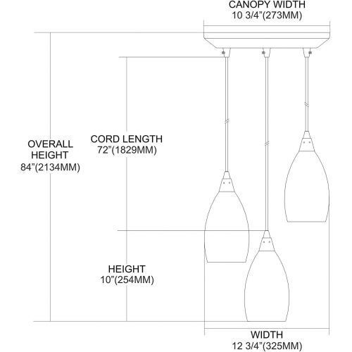  ELK Elk 100773 Geologic 3-Light 10-Inch Width by 10-Inch Height Pendant In Satin Nickel