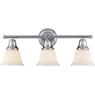 ELK Elk 67012-3 Berwick 3-Light Bath Bar, 8-Inch, Polished Chrome